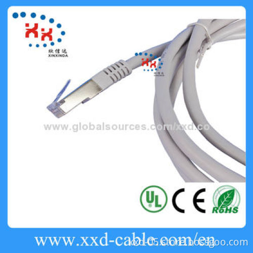 High-speed Cat5e FTP 24# CU Cable with 30AWG Wire Gauge, HDPE Insulation
